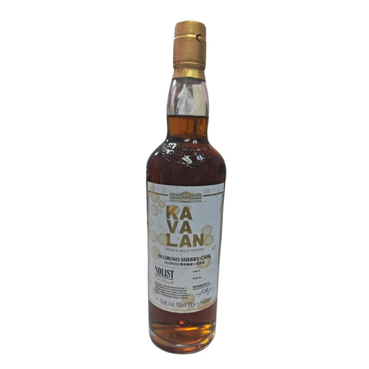 Kavalan Solist Oloroso Sherry Cask Single Cask Strength Single Malt Whisky ABV 57.8% Vol 700ml / 70cl (With Gift Box) (The bottle label is tarnished)