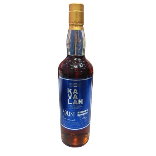 Kavalan Solist Vinho Barrique (Earlier releases) Single Cask Cask Strength (pre 2020) ABV 57.1% 70cl with Gift Box (Vintage bottle. The box is not in good condition due to age, but the whisky bottle itself is in excellent condition.)(W090325114)