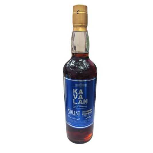 Kavalan Solist Vinho Barrique (Earlier releases) Single Cask Cask Strength (pre 2020) ABV 56.3% 70cl with Gift Box (Vintage bottle. The box is not in good condition due to age, but the whisky bottle itself is in excellent condition.)) (W091120037B))