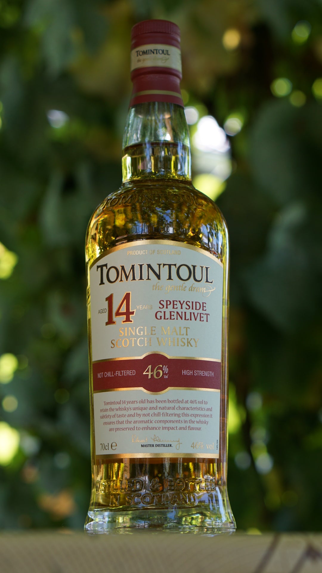 Tomintoul 14 Year Old The Gentle Dram Speyside Glenlivet Single Malt Scotch Whisky ABV 46% Vol 70cl / 700ml