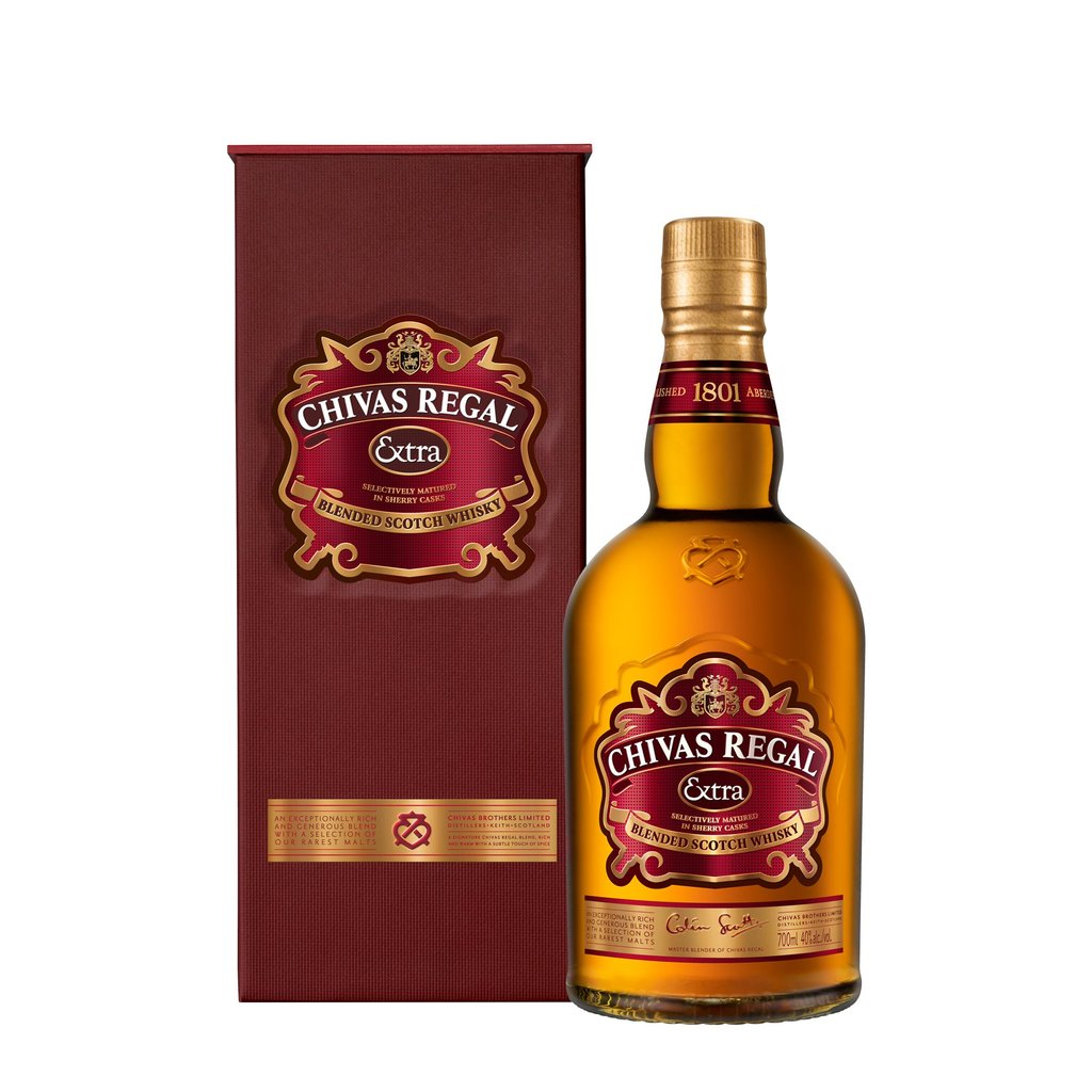 Chivas Regal Extra Selectively Matured in Sherry Casks Blended Scotch Whisky ABV 40% Vol 700ml / 70cl with Gift Box
