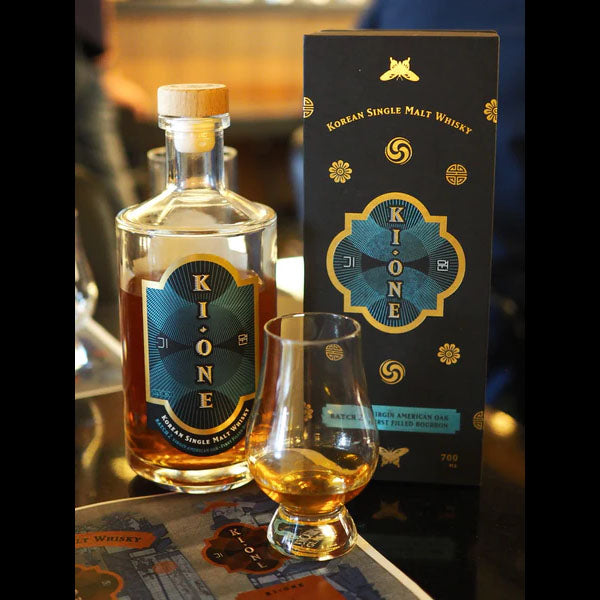 Ki One Batch 2 Virgin American Oak First Fill Bourbon Korean Single Malt Whisky ABV 40% Vol 70cl / 700ml (With Gift Box)