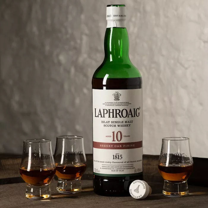 Laphroaig Aged 10 Years Sherry Oak Finish Islay Single Malt Scotch Whisky ABV 48% Vol 70cl / 700ml