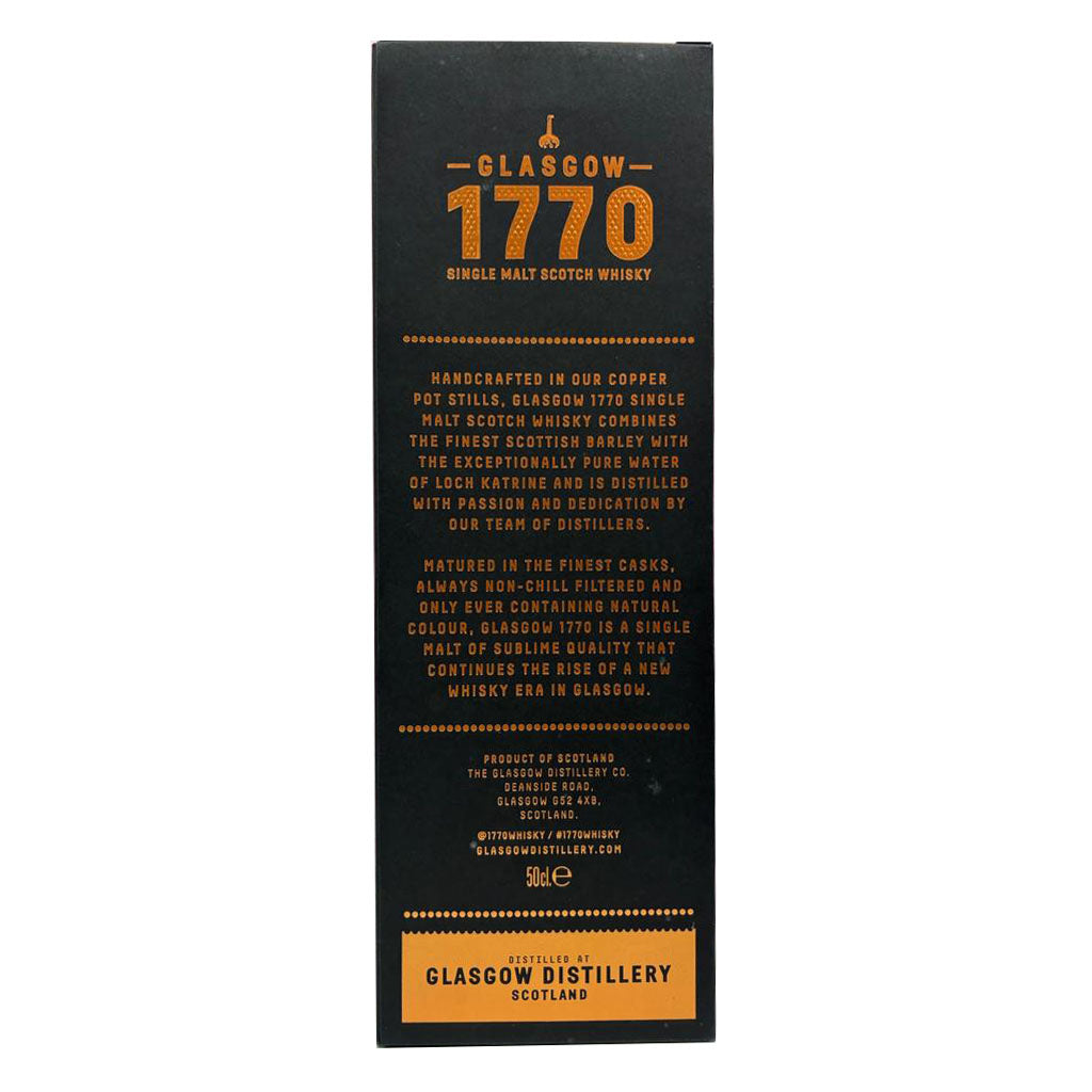 Glasgow 1770 TWS Limited Edition Oloroso Sherry Butt Lowland Single Malt Scotch Whisky ABV 62.7% Vol 50cl / 500ml