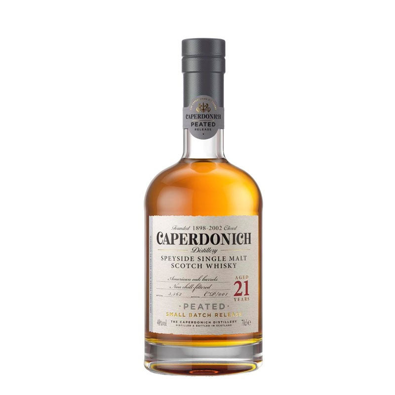 Caperdonich Distillery 21 Year Old Peated American Oak Barrels Non Chilled Filtered Small Batch Release Speyside Single Malt Scotch Whisky ABV 48% 70cl / 700ml ( Delivery in 3 to 5 working days)