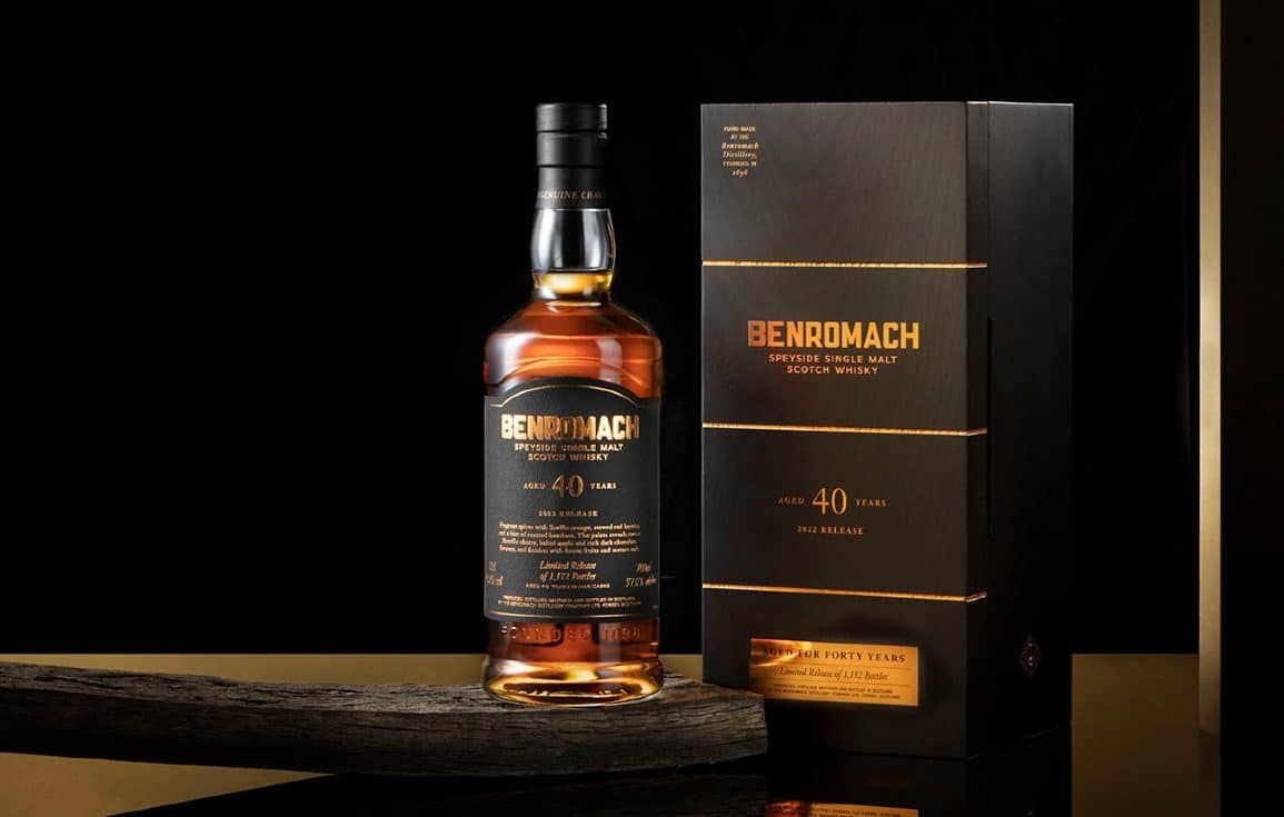 Benromach 40 Year Old 2022 Release Speyside Single Malt Scotch Whisky ABV 57.6% Vol 70cl / 700ml