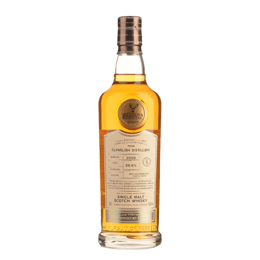 Clynelish 15 Year Old 2006 First Fill Sherry Butt Cask#310534 Cask Strength Connoisseur's Choice (Gordon & Macphail) Highland Single Malt Scotch Whisky ABV 59.6% 70cl/700ml