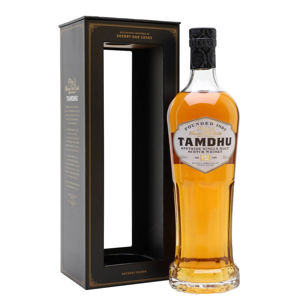 Tamdhu 12 Year Old Exclusively Matured in Sherry Oak Casks Speyside Single Malt Scotch Whisky ABV 43% Vol 70cl / 700ml