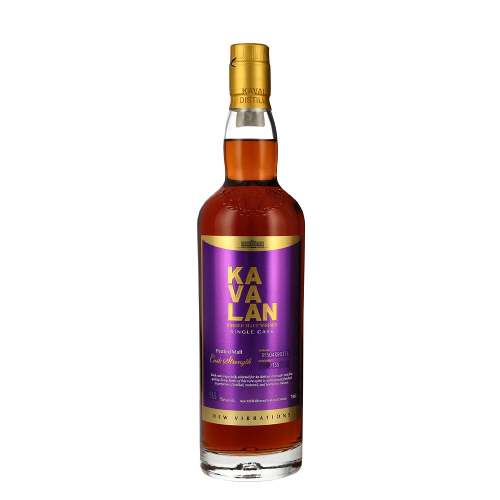 Kavalan Solist 2015 Peated Malt Single Cask Strength #R150409037A New Vibrations Single Malt Whisky ABV 51.6% Vol 70cl / 700ml