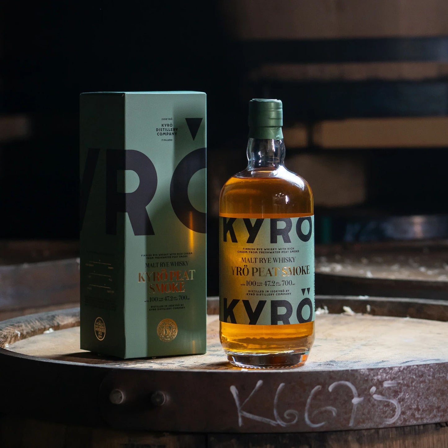 Kyro Peat Smoke Malt Rye Whisky ABV 47.2% Vol 70cl / 700ml