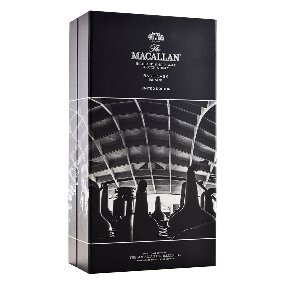 The Macallan Rare Cask Black (Limited Edition 2018) Highland Single Malt Scotch Whisky ABV 48% Vol 70cl / 700ml with Pewter Flask Set