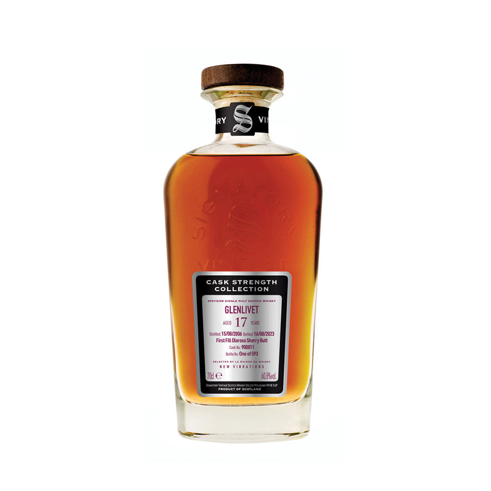 Glenlivet 17 Year Old 2006 (Cask 900811) - Cask Strength Collection New Vibrations (Signatory Vintage) Scotch Whisky ABV 60.8% Vol 70cl / 700ml
