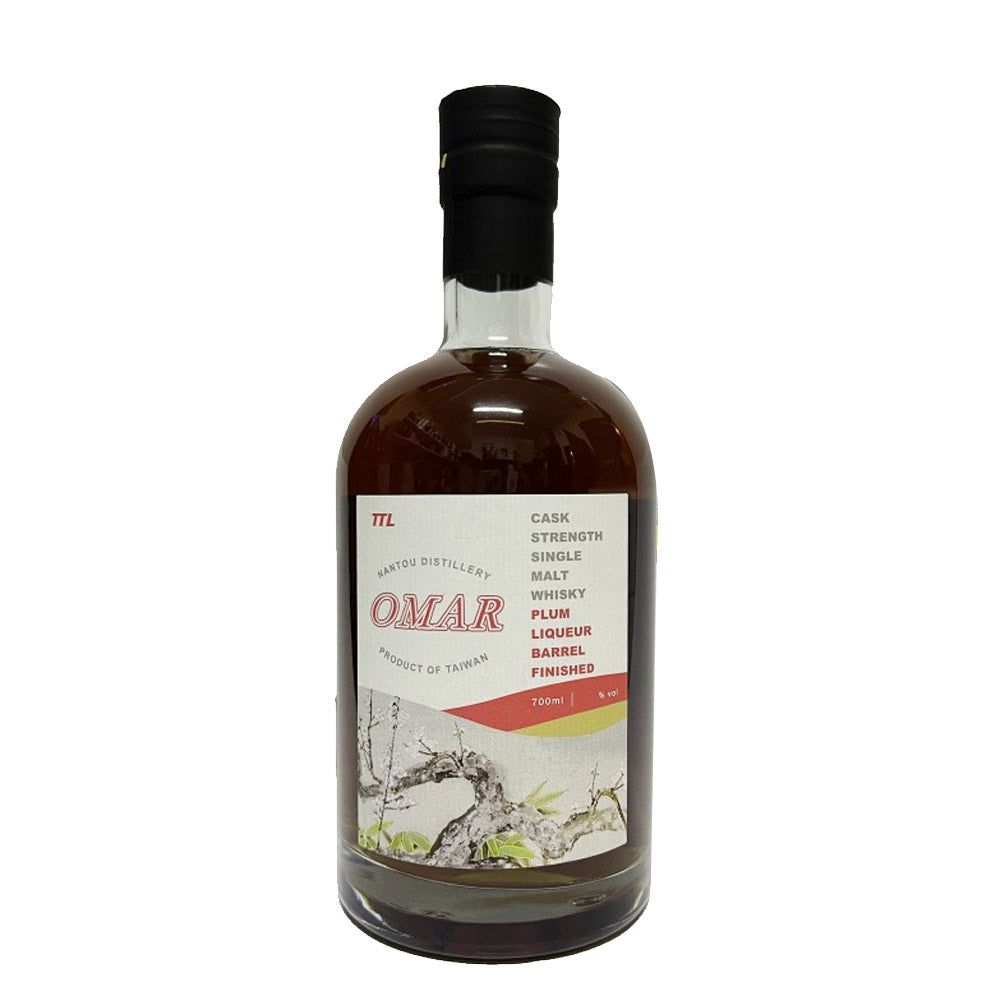 (BFCM Sale) Omar Plum Liqueur Barrel Finished Cask Strength Single Malt Whisky Product of Taiwan Nantou Distillery TTL ABV 53% Vol 70cl / 700ml
