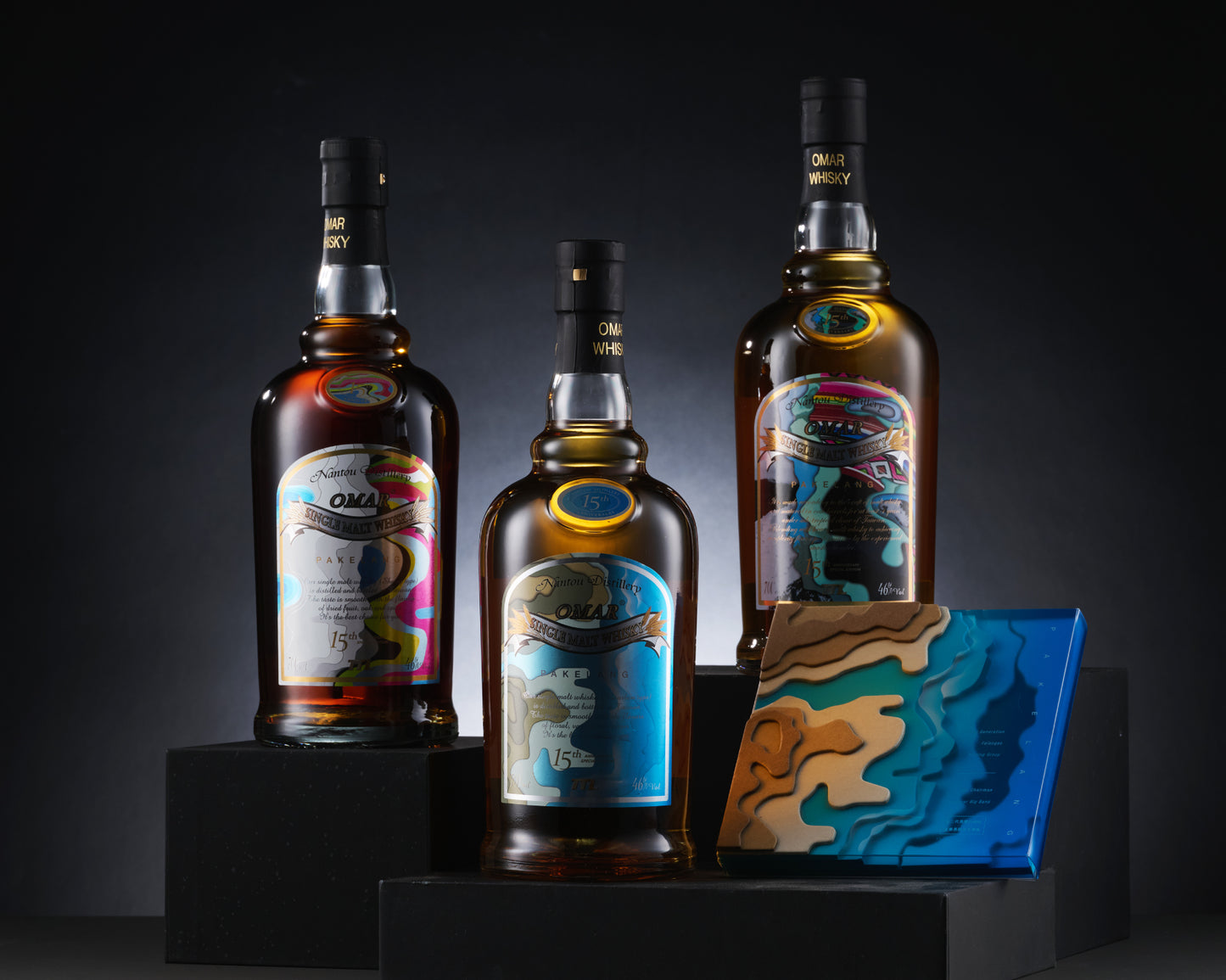 Omar Pakelang Peated Version 15th Anniversary Special Edition Single Malt Whisky TTL ABV 46% Vol 70cl / 700ml