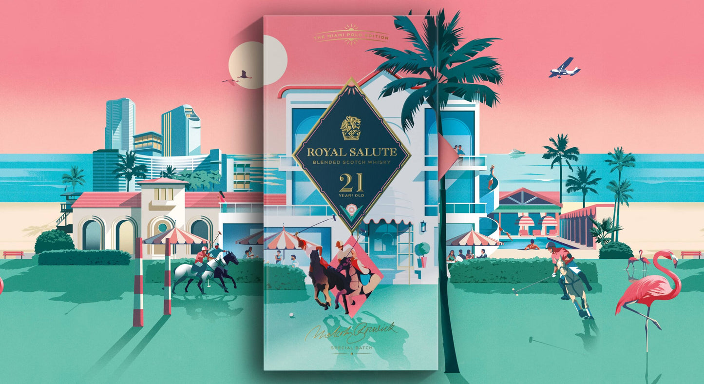 Royal Salute 21 Year Old The Miami Polo Edition Blended Scotch Whisky ABV 40% Vol 70cl / 700ml