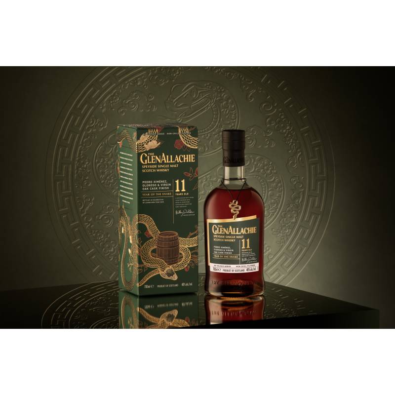 The Glenallachie 11 Year Old Pedro Ximenez, Oloroso & Virgin Oak Cask Finish (Year Of The Snake) Speyside Single Malt Scotch Whisky ABV 48% Vol 70cl / 700ml