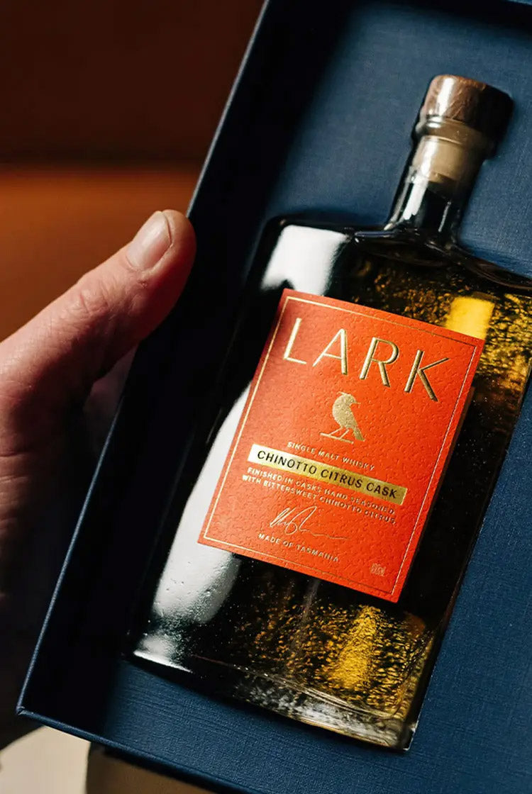 Lark Chinotto Chinotto Citrus Cask Single Malt Tasmanian Whisky Finished in Casks Hand Seasoned with Vibrant Chinotto Citrus ABV 44% Vol 500ml / 50cl