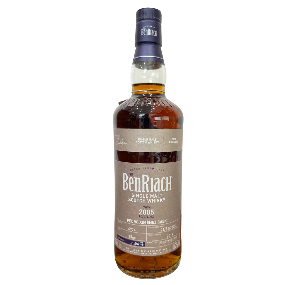 The Benriach 13 Year Old Cask 2005 Bottling Pedro Ximenez Butt Cask Speyside Single Malt Scotch Whisky ABV 56.2% Vol 70cl / 700ml