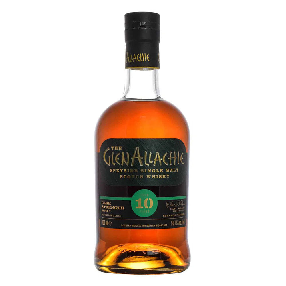 The Glenallachie 10 Year Batch 9 Cask Strength Speyside Single Malt Scotch Whisky ABV 58.1% Vol 70cl / 700ml (With Billy Walker Signature on the bottle)