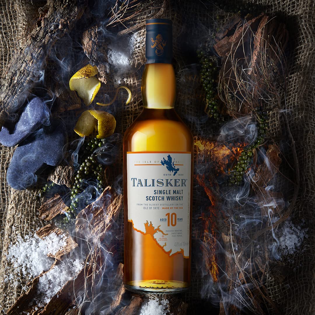 Talisker 10 Year Isle of Skye Single Malt Scotch Whisky ABV 45.8% Vol 1000ml / 100cl / 1L