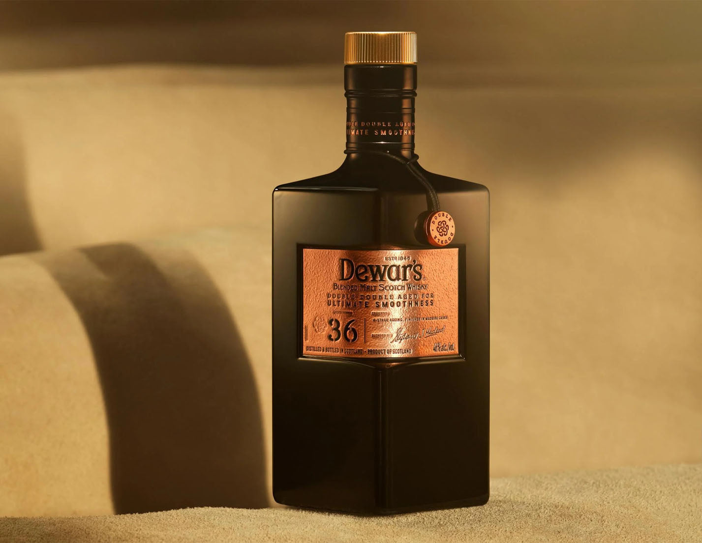 Dewar’s Double Double 36 Year Old 4 Stage Aging Finish in Madeira Casks Blended Malt Scotch Whisky ABV 46% 50cl / 500ml with Gift Box
