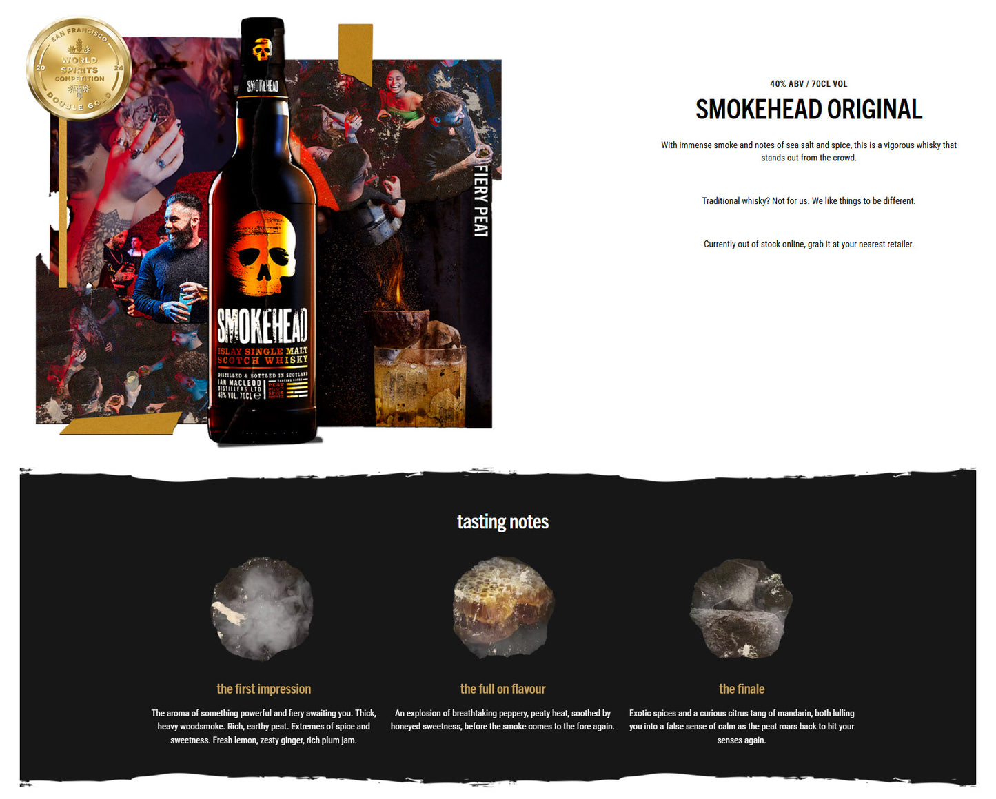 Smokehead Original Islay Single Malt Scotch Whisky ABV 43% Vol 70cl / 700ml