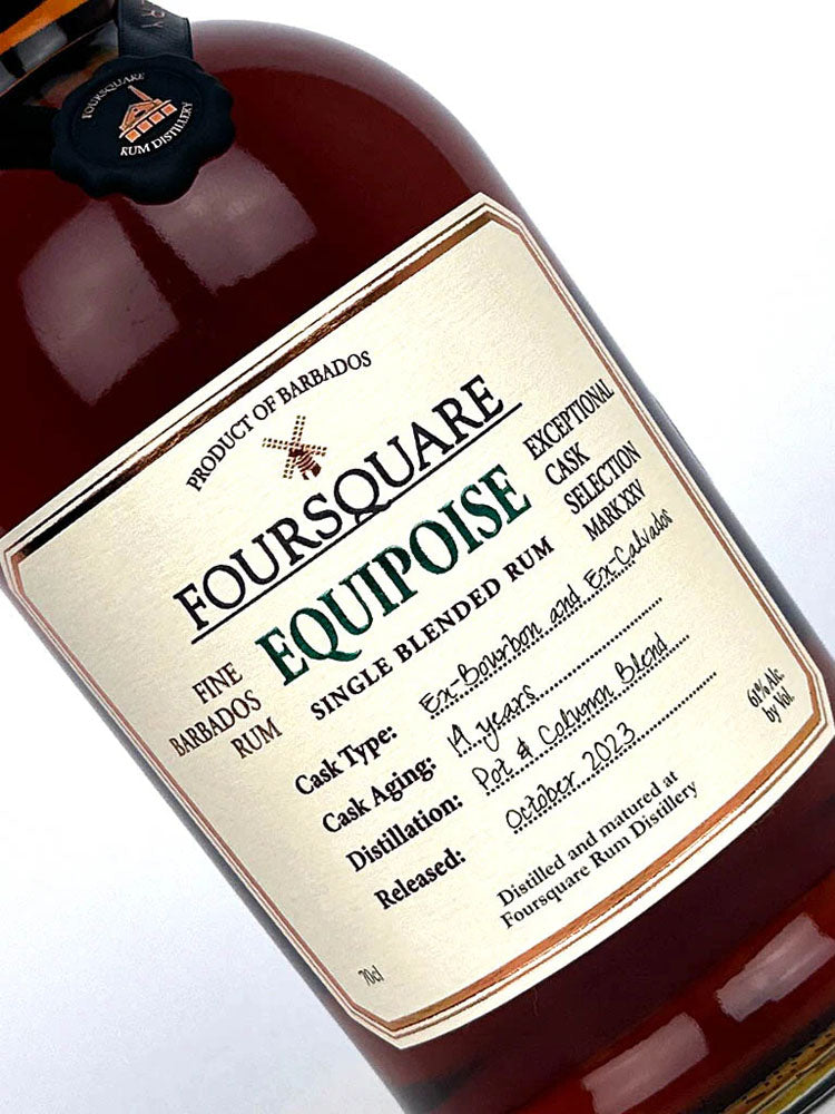 Foursquare 14 Year Equipoise Exceptional Cask Selection Mark XXV Single Blended Rum ABV 61% 700ml