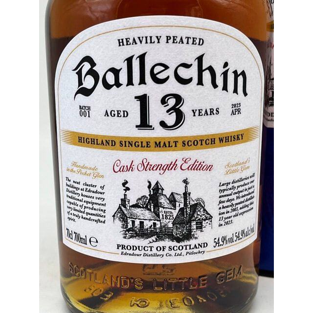 Ballechin 13 Year 2023 Cask Strength Edition Heavily Peated ABV 54.90% 700ml