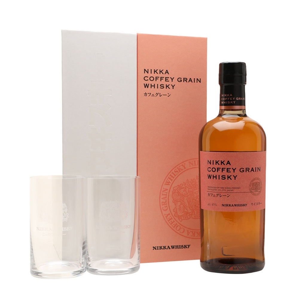 Nikka Coffey Grain Gift Set with 2x Glasses ABV 45% 700ml Whisky