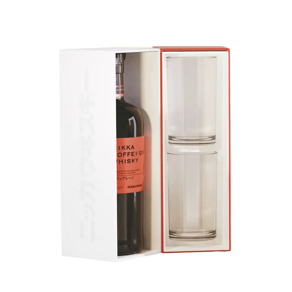 Nikka Coffey Grain Gift Set with 2x Glasses ABV 45% 700ml Whisky