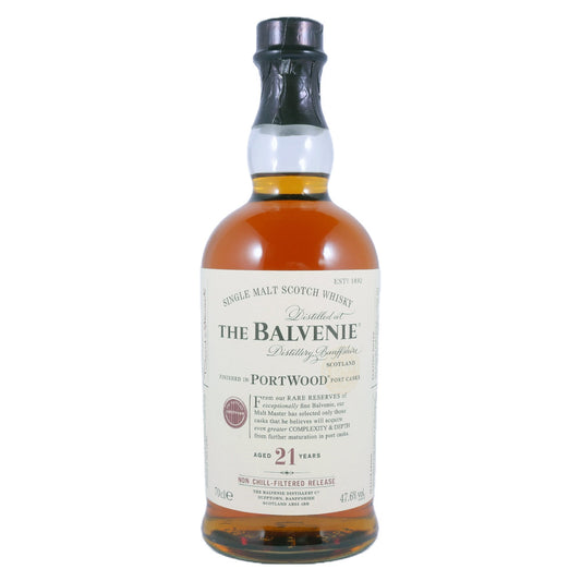 The Balvenie Port Wood 21 Year Old Single Malt Scotch Whisky ABV 47.6% 700ml (Older Version ABV 47.6%)