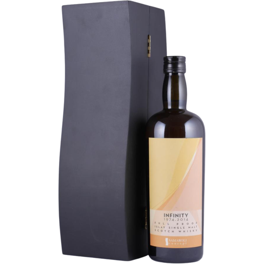 (WWD2026 Sale) Bunnahabhain Samaroli Infinity 1974 - 2014 Full Proof Islay Single Malt Scotch Whisky ABV 43.6% Vol 700ml / 70cl (with wooden box)