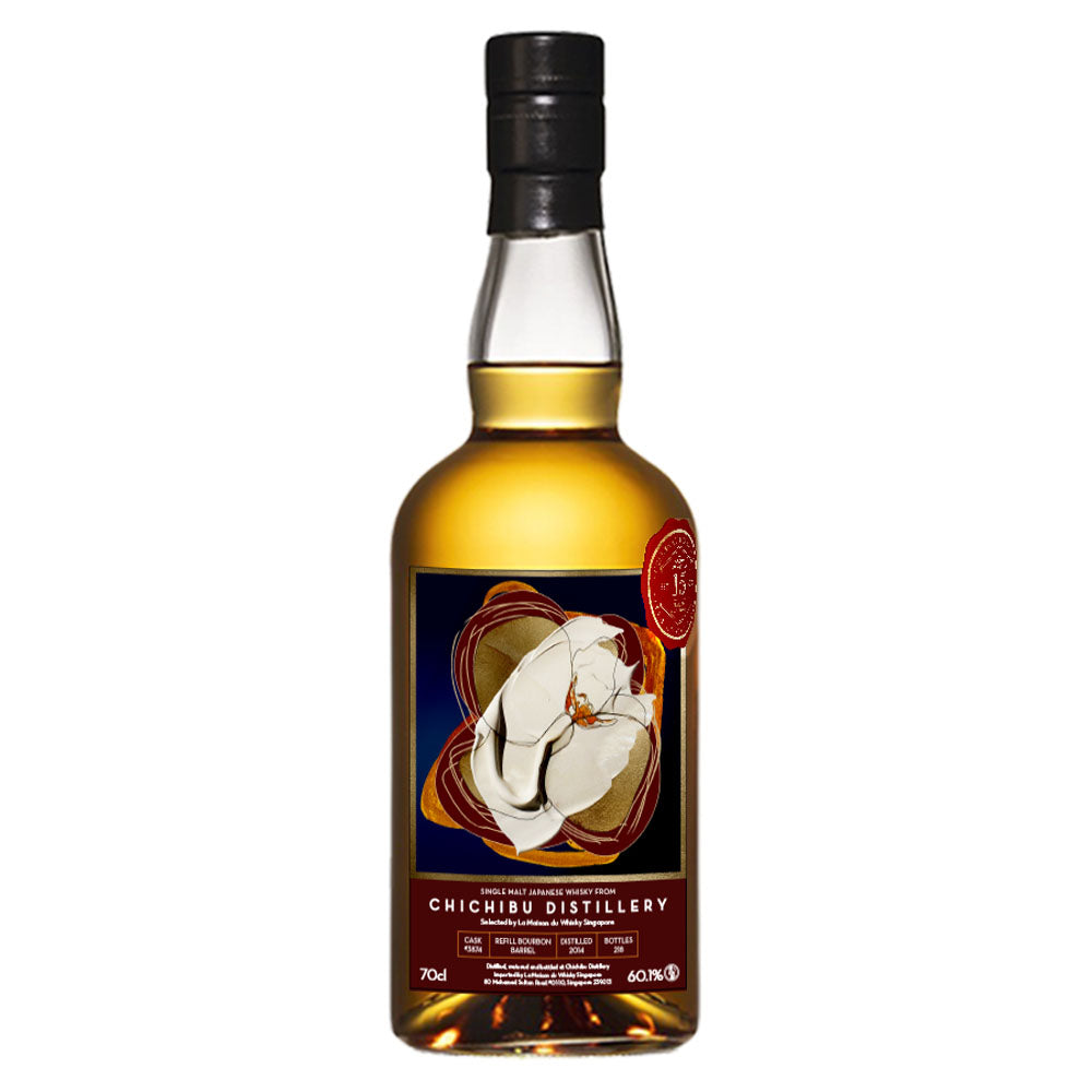 Ichiro's Malt Chichibu Distillery LMDW 15th Anniversary Refill Bourbon Barrel FLOWERS SERIES #1 Single Malt Japanese Whisky ABV 60.1% Vol 70cl / 700ml