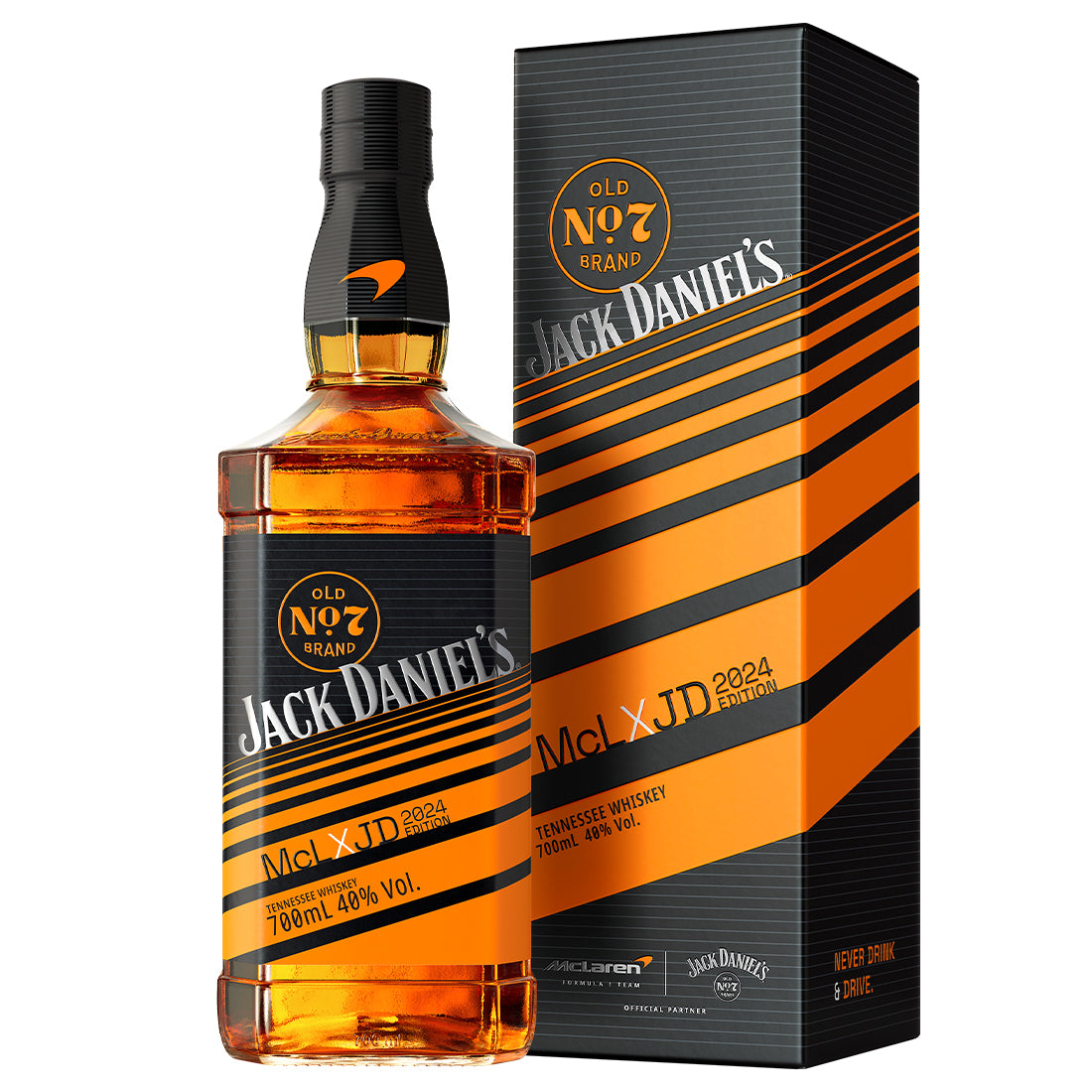 McLaren x Jack Daniel's 2024 Edition Tennessee Whiskey ABV 40% Vol 70cl / 700ml (Free Mclaren Tote Bag)