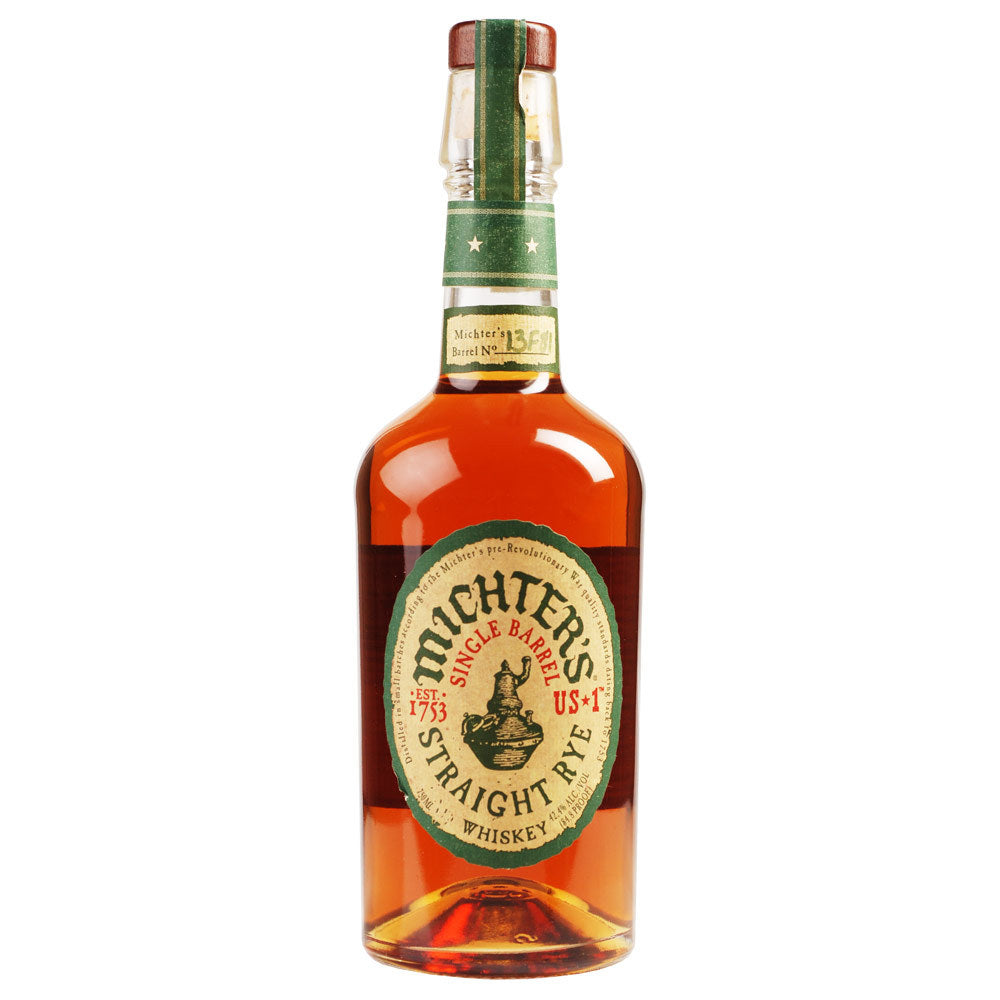 Michter's Single Barrel Kentucky Straight Rye American Whiskey 84.8 Proof ABV 42.4% Vol 70cl / 700ml (Open with care, the cork may break)