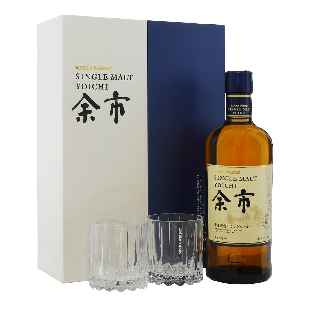 Nikka Yoichi 余市 Single Malt Whisky With 2 Riedel Glasses (Worth $80) Gift Set ABV 45% Vol 70cl / 700ml