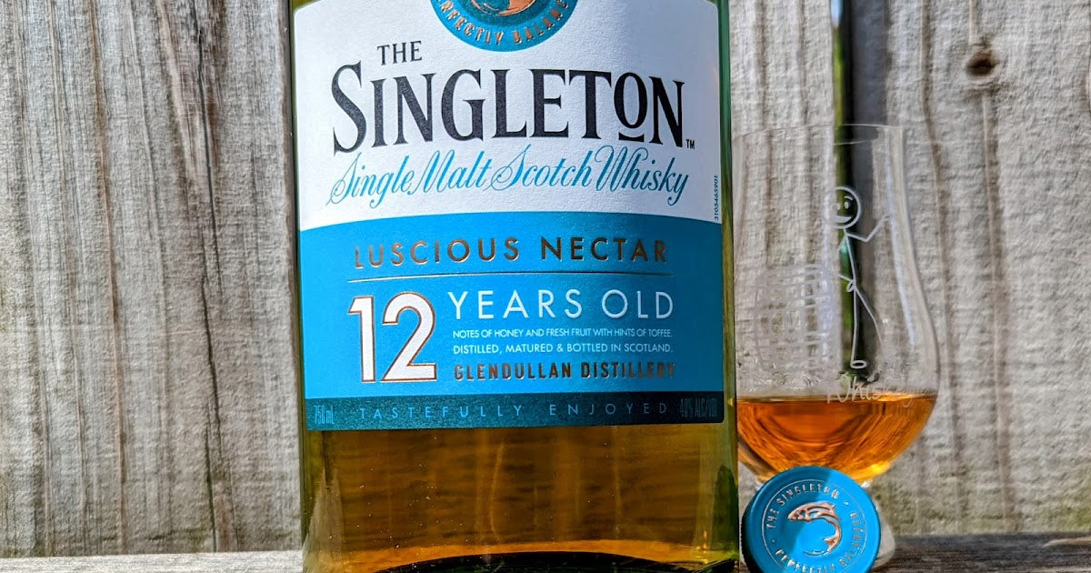 The Singleton Glendullan Distillery 12 Year Old Luscious Nectar Speyside Single Malt Scotch Whisky ABV 40% Vol 100cl / 1000ml / 1 Litre