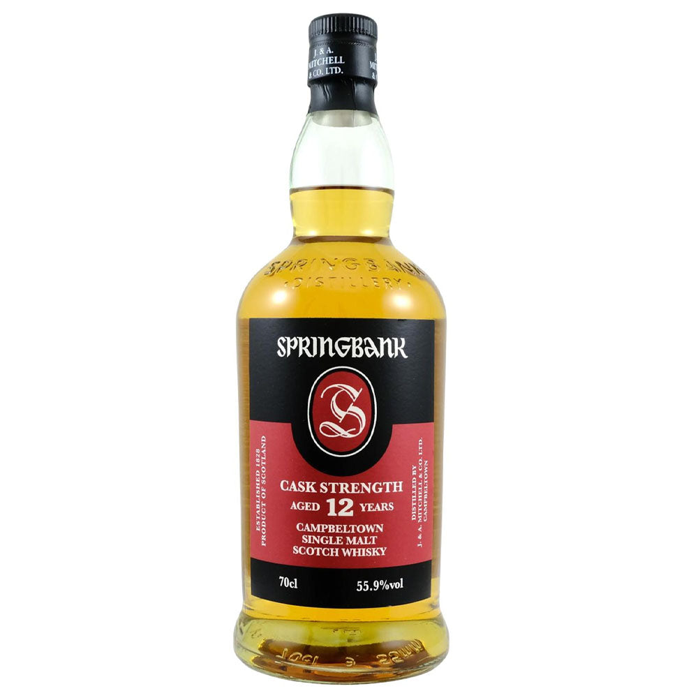 Springbank 12 Year Old Cask Strength Campbeltown Single Malt Scotch Whisky ABV 55.9% Vol 70cl / 700ml (No Box)