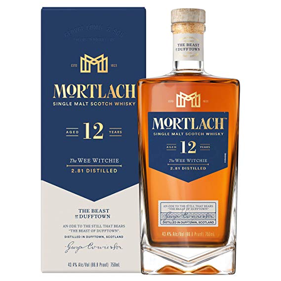 Mortlach 12 Years Old Dufftown Single Malt Scotch Whisky ABV 43.4% Vol 750ml / 75cl (With Gift Box)