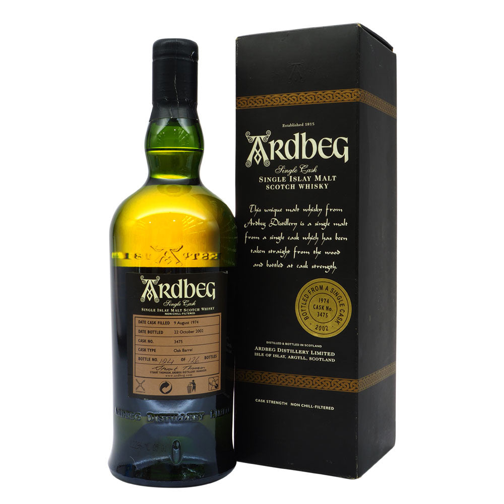 Ardbeg 1974 28 Years Cask 3475 - Bottle No. 124 - The Whisky Shop Singapore
