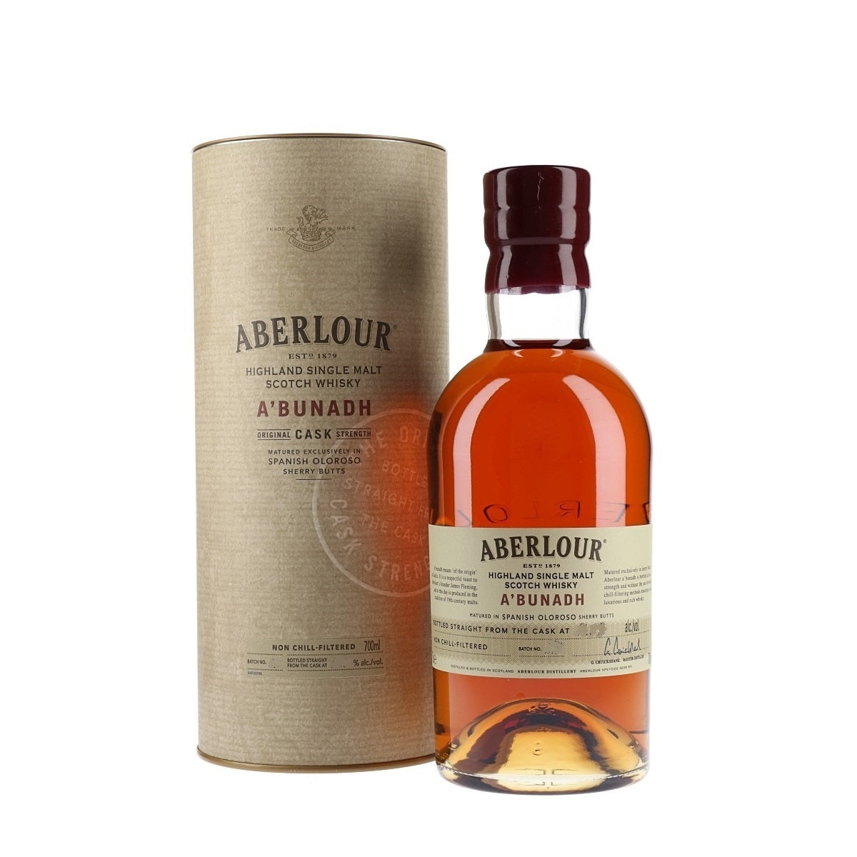 Aberlour A'bunadh Speyside Single Malt Scotch Whisky ABV 59.9%-61.5% 70cl with Gift Box