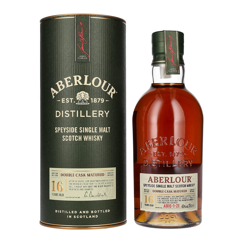 Aberlour 16 Year Old Double Cask Matured Single Malt Scotch Whisky ABV 40% 70cl with Gift Box