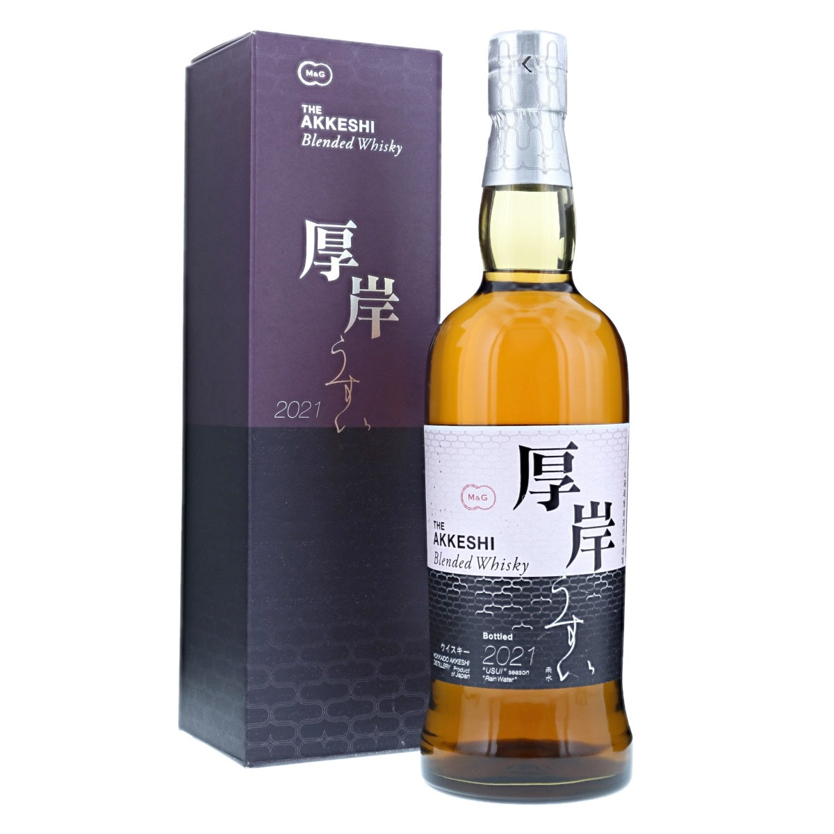 Akkeshi 厚岸 2/24 Usui 雨水 2021 (Limited Edition 2 out of 24) World Blended Whisky 2nd Solar Term ABV 48% Vol 700ml / 70cl with Gift Box