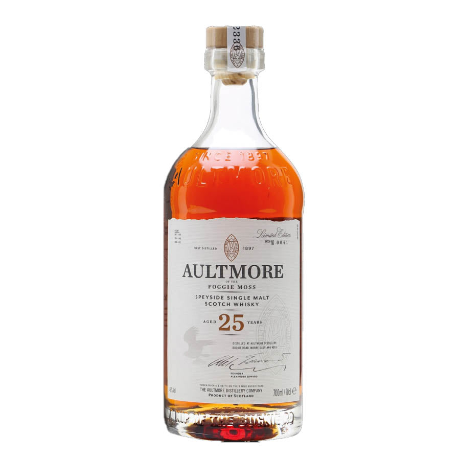 Aultmore Distillery 25 Year Old Speyside Single Malt Scotch Whisky ABV 46% Vol 700ml / 70cl with Gift Box