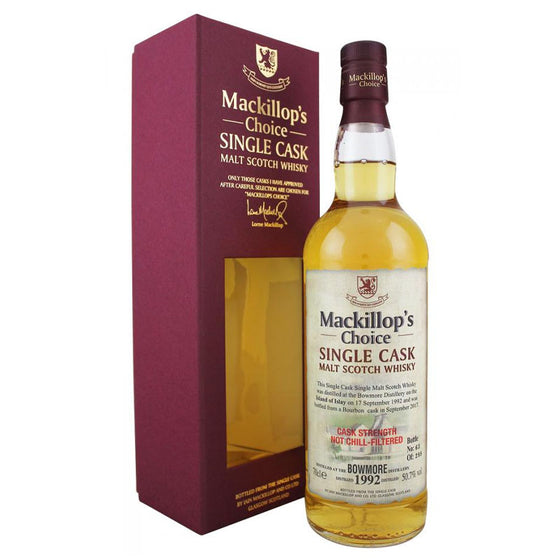 Bowmore 1992 25 Year Old Mackillop's Choice Cask #4193 ABV 50.7% 70CL