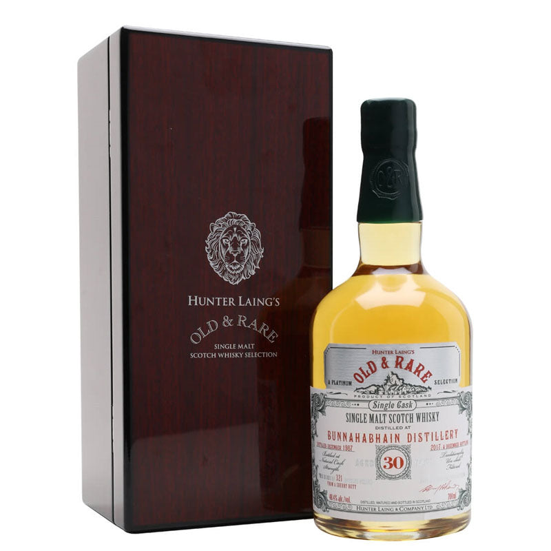 Bunnahabhain 1987 30 Year Old "Old & Rare" Single Cask Islay Single Malt Scotch Whisky ABV 48.4% Vol 700ml / 70cl with Gift Box (Pre-Order 7 Days)