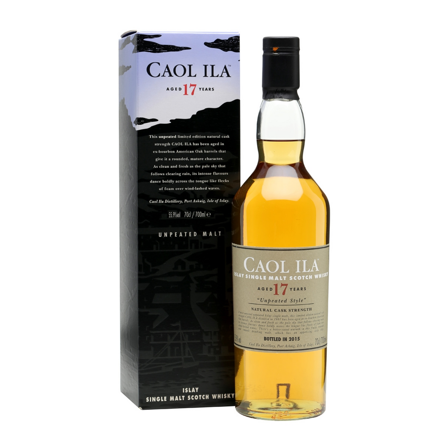 Caol Ila 1997 17 Year Old - Unpeated Style - Special Release 2015 Natural Cask Strength Islay Single Malt Scotch Whisky ABV 55.9% ABV 700ml / 70cl