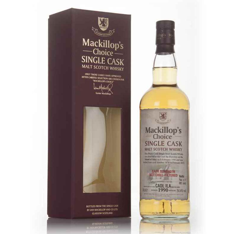 Caol Ila Distillery February 1990 Distilled February 2015 Bottled 25 Year Old Mackillop's Choice Cask #1478 Cask Strength Single Cask Single Malt Island of Islay Scotch Whisky ABV 54.4% Vol 700ml / 70cl (Pre-Order 7 Days)
