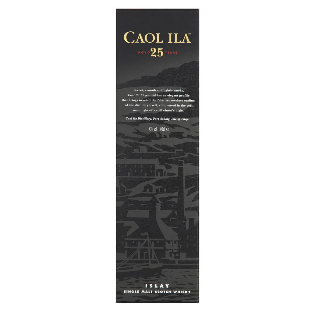 Caol Ila 25 Year Old, Islay Single Malt Scotch Whisky ABV 43% Vol 700ml / 70cl