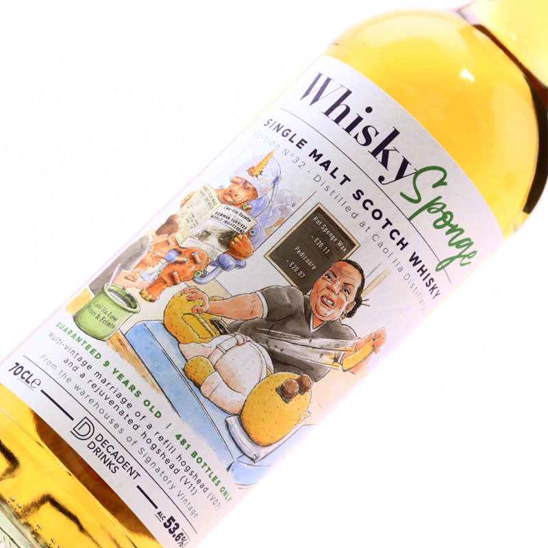 Caol Ila 9 Year Old Whisky Sponge Edition No.32 Islay Single Malt Scotch Whisky ABV 53.6% Vol 700ml / 70cl (Pre-Order 7 Days)
